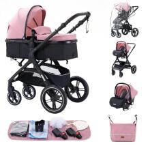 Kids Buggy 3 in 1 Art.X1 Grey  Stroller 3 in 1