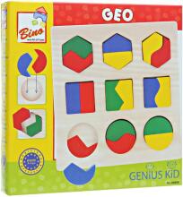 Bino Geometric Art.BN84029 Деревянный пазл  Фигуры