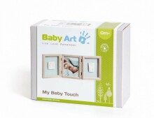 Kūdikių dailės atspaudų rėmelis „My baby Touch Stormy Art.34120173“ trijų dalių rėmelis + įspaudų rinkinys