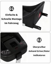 BabyVoyage i-Size 40-85 cm Baby Car Isofix Art.85349 Black  Child car seat (0-13 kg)