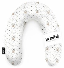 „La Bebe ™“ turtinga medvilnės slaugos motinystės pagalvė, art. 855527 „Micro Zunnies“ pasaga kūdikiui maitinti, miegoti, pasaga nėščioms moterims 30x175 cm (su mikrokaroliukais)