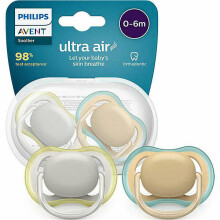 Philips Avent Ultra Air Deco Art.SCF085/15   Silicone soothers 0-6 mēn (2 gab)