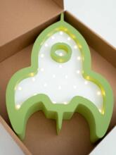 HappyMoon Rocket  Art.NL ROCKET 8/1 Green Nakts-lampa