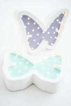 HappyMoon Butterfly Art.85984 Turquoise Ночник-светильник со светодиодами
