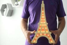 HappyMoon Eiffel Tower Art.NL 1/15 White Yellow