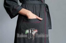 Italian Fashion Megan Art.86288 Dark Grey  Peldmētelis(halāts) grūtniecēm