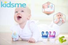 Kidsme Baby Food Feeder  Art.160350GR Grey силиконовoe cитечко для кормления свежими овощами (Ниблер) среднее