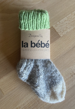 „La Bebe ™ Ėriukų vilna“ 87196 „Baby Natural Eco“ natūralios vilnos megztos kūdikių kojinės