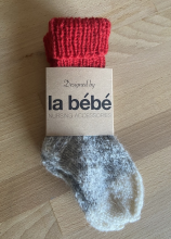 „La Bebe ™ Ėriukų vilna“ 87196 „Baby Natural Eco“ natūralios vilnos megztos kūdikių kojinės