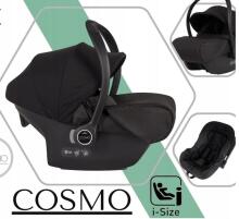 CAMARELO Maggio Art.MG-4. 3in1 Multifunctional Children’s Stroller, Black with Gold Accents