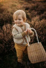 Eco Wool Caty Art.1802 Детский жилет из мерино шерсти на молнии с капюшоном (XS-XL)