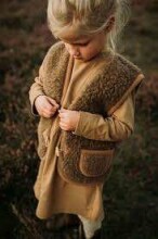 Eco Wool Caty Art.1802 Bērnu veste no merino vilnas ar kapuci (XS-XL)