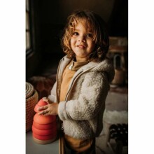 Eco Wool Mody  Art.1226 Детская кофточка из мерино шерсти на молнии с капюшоном (104-152)