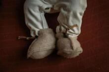 Eco Wool Emo Velour  Art.2403 Велюровые пинетки из мерино шерсти