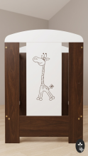 Little Baby Africa Life Giraffe Art.88110 Детская деревянная кроватка с жирафиком 120x60 см