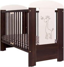 Little Baby Africa Life Giraffe Art.88110 Детская деревянная кроватка с жирафиком 120x60 см