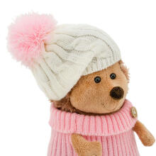 Orange Toys Fluffy the Hedgehog in white/pink hat Art.OS605/15A  Plush toy (15cm)