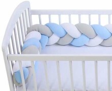 Duet Baby Bumper for Cot Art.873 Kokvilnas apmalīte bērna gultiņai  210cm