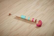 Kids Crafts Majigg Pop Gun Art.WD232 Koka nūjiņa