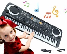 TLC Baby Musical Keyboard Art. MS6101 Elektrinis sintezatorius su mikrofonu ir įkrovikliu