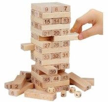 „Jenga“ 502048 šeimos stalo žaidimų balanso bokštas („Jenga“)