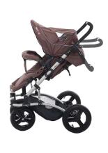 Britton 4Style  Art.B2408 Mocha Bērnu daudzfunkcionāli rati ar kulbiņu un sporta daļu un adapteriem priekš Maxi Cosi autokrēliņa