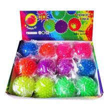 I-Toys Massage Ball Art.A-175 Masāžas bumba ezītis ar gaismu,1 gab. (diametrs 6 cm)