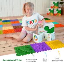 Orto Nature Orthopedic Mat Sets Young Explorer  Art.OTN-S-YNX  Многофункциональный напольный коврик из 6 частей