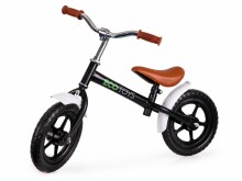„Eco Toys Balance Bike Art.N2004“ juodas vaikiškas motoroleris su metaliniu rėmu
