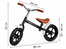 Eco Toys Balance Bike Art.N2004 Black Детский велосипед - бегунок с металлической рамой