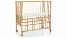 Fillikid Bedside crib Cocon nature Art.533-00 Деревянная детская кроватка 90 х 40 cm