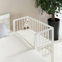 Fillikid Bedside Crib Cocon  Art.533-05  White   Bērnu koka gultiņa 90 х 40 cm