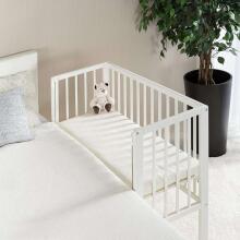 Fillikid Bedside Crib Cocon  Art.533-05  White  Деревянная детская кроватка 90 х 40 cm