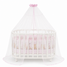Lorelli Canopy Art.20051170005 Pink  Роскошный универсальный  балдахин для детской кроватки