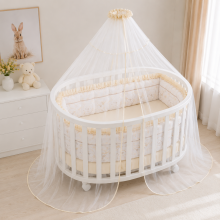 Lorelli Canopy Art.20051170005 Pink  Роскошный универсальный  балдахин для детской кроватки