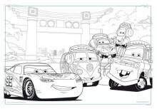 Lisciani Giochi  Cars Art.47987  Двухсторонний пазл-раскраска