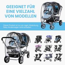 Universal Rain Cover for Twins Art.9161 Universal rain cover for a stroller (twins/twins)