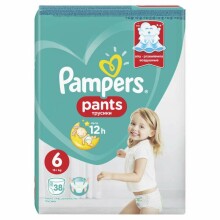 Pampers Pants Art.P04G769 Подгузники-трусики S6  размер,15+ кг, 44 шт.