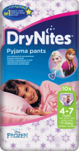 Huggies Dry Nites Girl Art.41527581 Autiņbiksītes  (4-7 gadi/17-30 kg) 10 gab