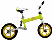 Baby Maxi Art.1008 žalias / pilkas balansinis dviratis su amortizatoriumi