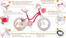 Royal Baby Kids Bike Wheels Collas 12'  Art.92083 Pink  Children's two-wheeled bicycle with additional wheels