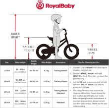 Royal Baby Kids Bike Wheels Collas 12'  Art.92087 Blue Children's two-wheeled bicycle with additional wheels