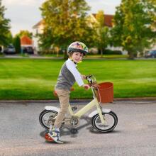 Kids Bike Wheels Collas 12' Beige Art.92089  Детский двухколесный велосипед с дополнительными колёсиками