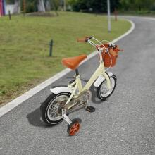 Kids Bike Wheels Collas 12' Beige Art.92089  Детский двухколесный велосипед с дополнительными колёсиками