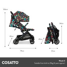 Cosatto Woosh 4 Pushchairs Art.92235 Black Baby stroller