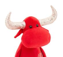 Orange Toys Fortune the Bull 30 Art.2111/30 Mīkstā rotaļlieta Laimes vērsis, sarkana (30 cm)