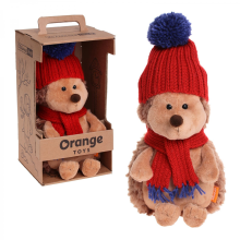 Orange Toys Life Prickle the Hedgehog in red hat Art.OS604/15 Pehme mänguasi Prickly Hedgehog mütsis (15cm)