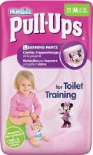Huggies Pull Ups Girls Art.041531250 autiņbiksītes podiņapmācībai (M) 10-18kg, 14gb
