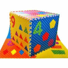 BebeBee Puzle Art.TG363948 Bērnu daudzfunkcionālais grīdas paklājs puzle cipari un formas no 10 elementiem