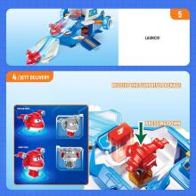 Super Wings The World Aircraft Art.92418 Rotaļu komplekts, lidojoša lidosta ar figūrām